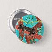 Jungle Panter Originele Abstracte Kunst Ronde Button 5,7 Cm (Voorkant /achterkant)