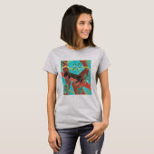 Jungle Panter Originele Abstracte Kunst T-shirt (Voorkant volledig)