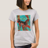 Jungle Panther Original Abstract Art T-shirt (Voorkant)
