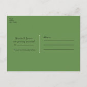 JUNGLE PARTY Gouden Glam Dierprint Save the Date Aankondigingskaart (Achterkant)