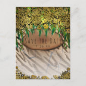 JUNGLE PARTY Gouden Glam Dierprint Save the Date Aankondigingskaart (Voorkant)