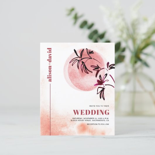 Jungle Ranch Qr code Japandi BUDGET bruiloft uitno (Staand voorkant)