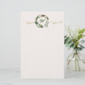 Jungle Rumble Monogram Briefpapier (Staand voorkant)