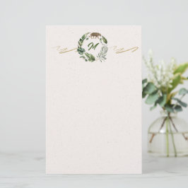 Jungle Rumble Monogram Briefpapier