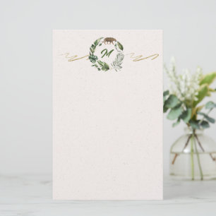 Jungle Rumble Monogram Briefpapier