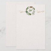Jungle Rumble Monogram Briefpapier (Voorkant / Achterkant)