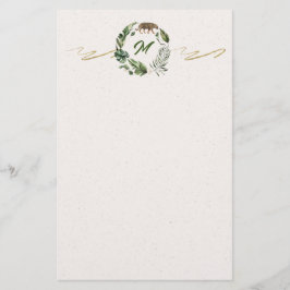 Jungle Rumble Monogram Briefpapier