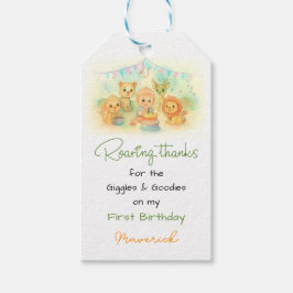 Jungle Safari Animal theme | Boy 1st Birthday Cadeaulabel