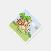Jungle Safari Animals Baby Shower Boy Servet (Hoek)