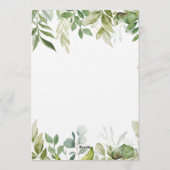 Jungle Safari Animals Baby Shower Kaart (Achterkant)