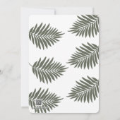 Jungle Safari Baby Shower Invitation Kaart (Achterkant)