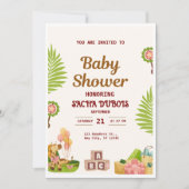Jungle Safari Baby Shower Uitnodiging (Voorkant)