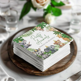 Jungle Safari Birthday Party Napkins Servet