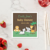 Jungle Safari Boy Baby Shower Servetten (Insitu)