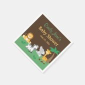 Jungle Safari Boy Baby Shower Servetten (Hoek)