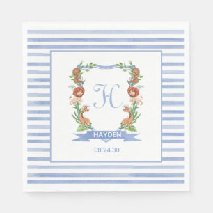 Jungle Safari Crest Jongens Baby Shower Servetten