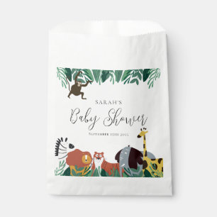Jungle Safari Dieren Baby Shower Bedankzakje