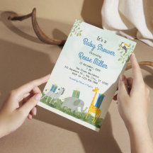 Jungle Safari Groene Baby Shower Feest