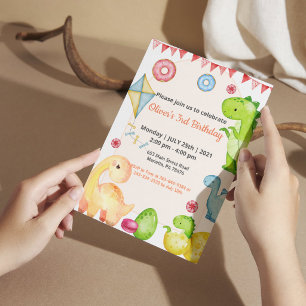 Jungle Safari Groene Verjaardagsfeestje Kaart