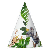 🎉 Jungle Safari Kids Birthday Party Hats Feesthoedjes (Achterkant)