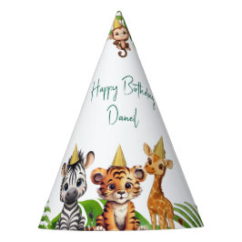 🎉 Jungle Safari Kids Birthday Party Hats Feesthoedjes