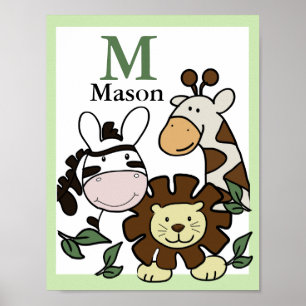 JUNGLE SAFARI PRINT Baby Dierenpark Dieren