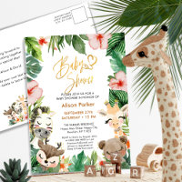 Jungle Safari Tropisch Bloemstuk Baby Shower