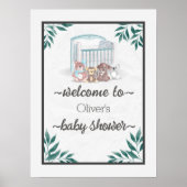 Jungle Safari Wild Baby Shower Poster (Voorkant)