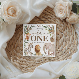 Jungle Safari Wild One Baby Shower Servetten