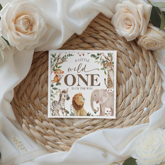Jungle Safari Wild One Baby Shower Servetten