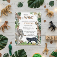 Jungle Safari Wild One Verjaardag Zwarte Panter