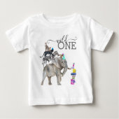 Jungle Safari Wild One Verjaardagsfeest Dier  (Voorkant)