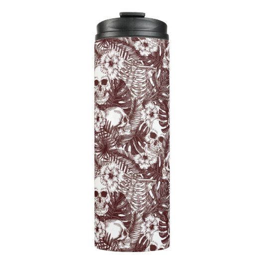 Jungle Skulls Thermische Tumbler Thermosbeker (Voorkant)