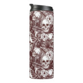 Jungle Skulls Thermische Tumbler Thermosbeker (Geroteerd rechts)