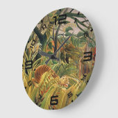 Jungle Storm Tijger Kunstklok Grote Klok (Hoek)