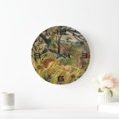 Jungle Storm Tijger Kunstklok Grote Klok (Huis)