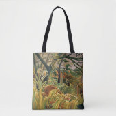 Jungle Storm Tijger – Rousseau Kunsttas Tote Bag (Voorkant)