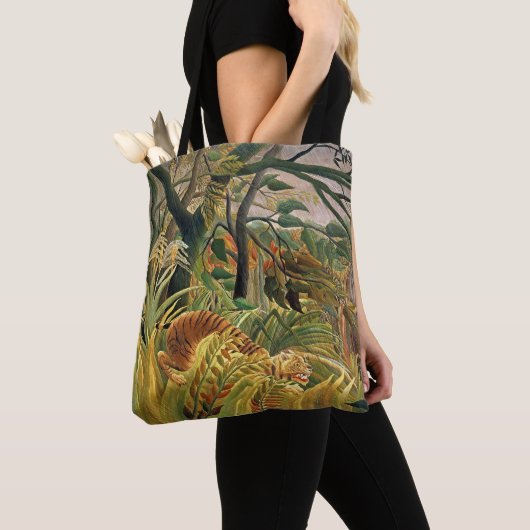Jungle Storm Tijger – Rousseau Kunsttas Tote Bag (Dichtbij)