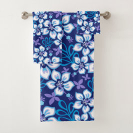 JUNGLE SURF (BLAUWE COMBINATIE) BADHANDBOOI SET BAD HANDDOEK