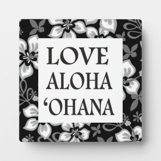 JUNGLE SURF IN ZWART- OHANA FOTOPLAAT