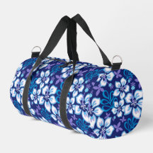 JUNGLE SURF PATROON IN BLAUW