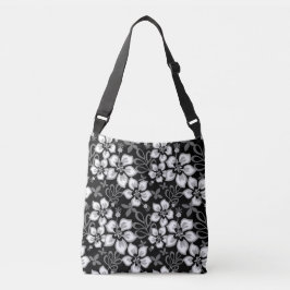 JUNGLE SURF PATROON IN ZWART CROSSBODY TAS