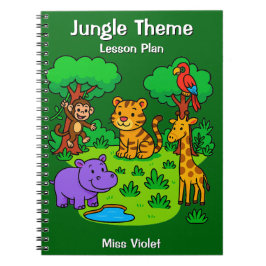 Jungle Thema Lesplan Notebook voor Peuterspeelzaal Notitieboek