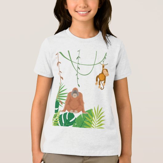 Jungle thema T-shirt voor kinderen (Voorkant)