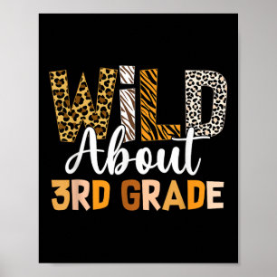 Jungle Thema Wild Over 3e Klas Terug Naar School T Poster