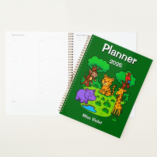 Jungle Theme Planner Notebook- Preschool Teacher (Display)