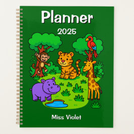 Jungle Theme Planner Notebook- Preschool Teacher