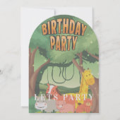 Jungle Themed  Kaart (Achterkant)