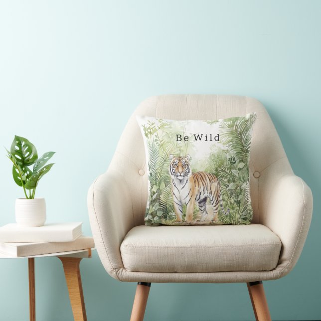 Jungle Tiger Birthday Kussen (Stoel)