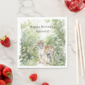 Jungle Tiger Birthday Servet (Insitu)